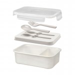 Lunch Box with Spoon and Fork 1238