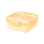 Double Layer Lunch Box with Spoon and Fork 1374