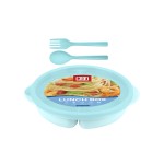 Lunch Box with Spoon and Fork 4605