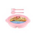 Lunch Box with Spoon and Fork 4605