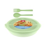 Lunch Box with Spoon and Fork 4606