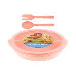Lunch Box with Spoon and Fork 4606