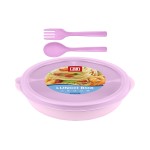 Lunch Box with Spoon and Fork 4606