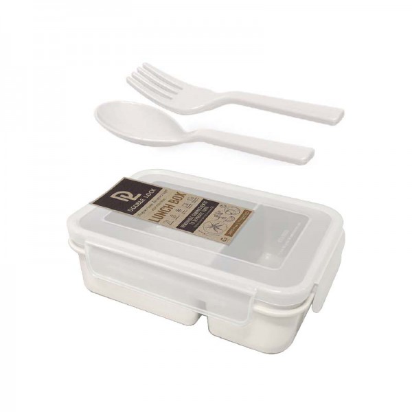 Lunch Box with Spoon and Fork 9313