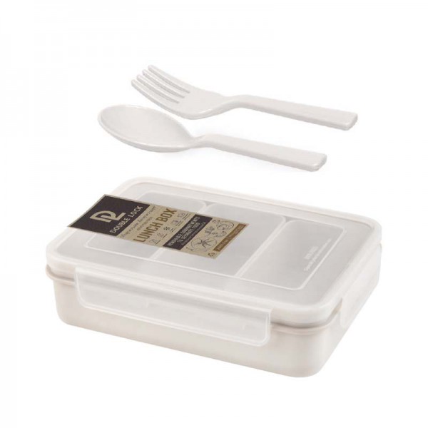 Lunch Box with Spoon and Fork 9316-3
